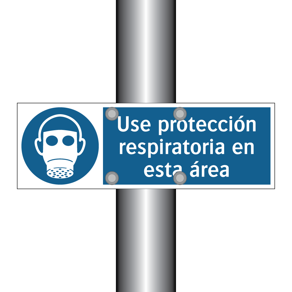 Use protección respiratoria en esta área