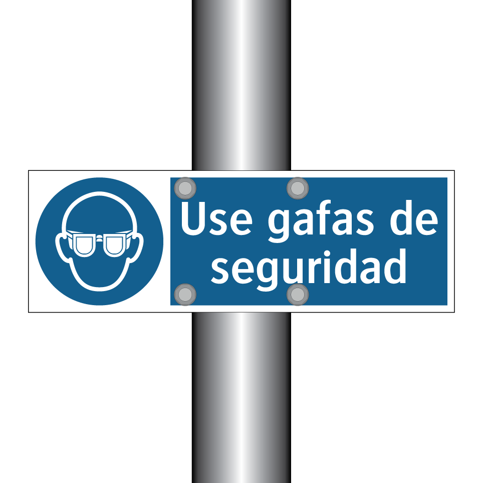 Use gafas de seguridad