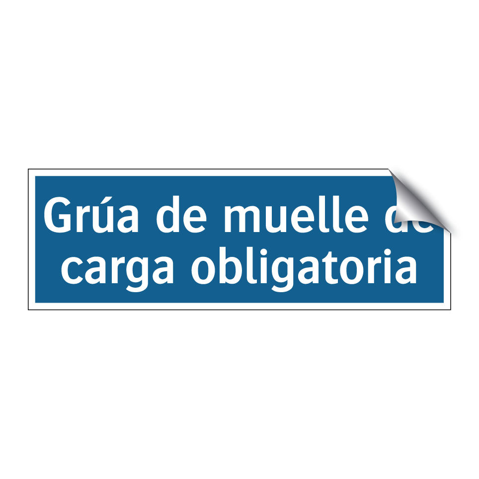 Grúa de muelle de carga obligatoria