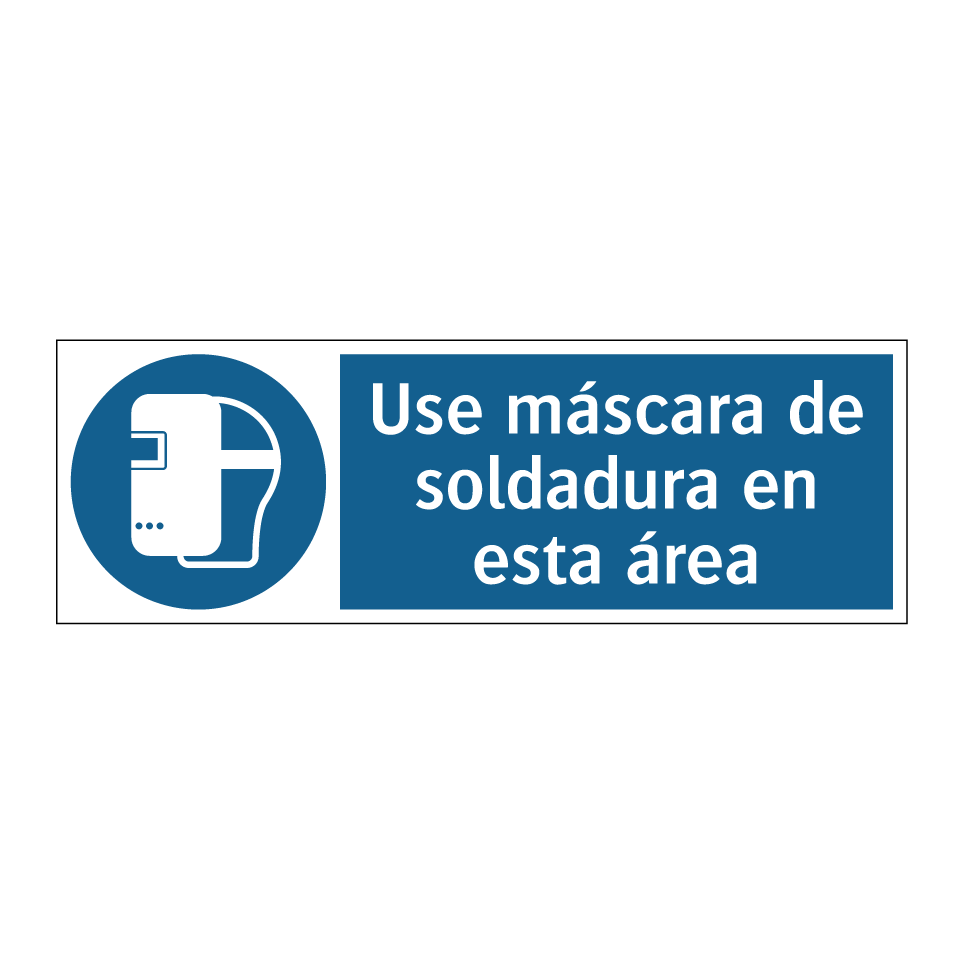 Use máscara de soldadura en esta área