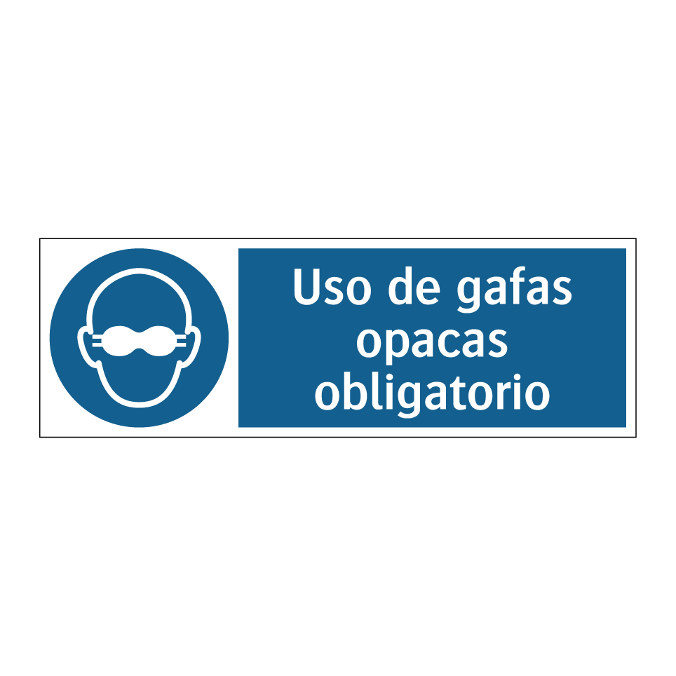 Uso de gafas opacas obligatorio