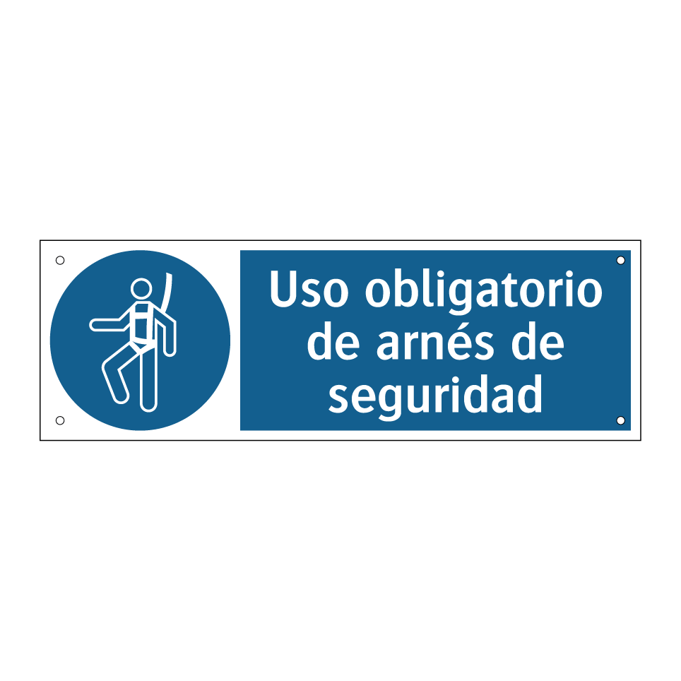 Uso obligatorio de arnés de seguridad