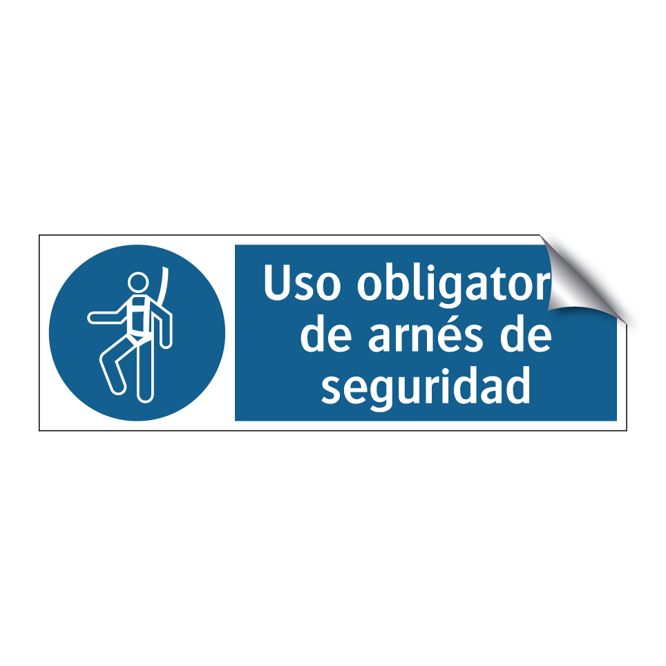 Uso obligatorio de arnés de seguridad