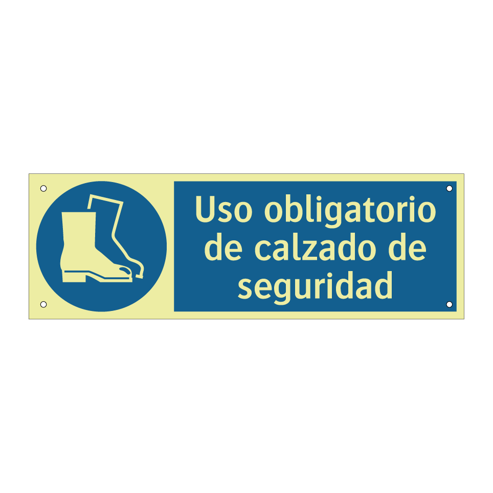 Uso obligatorio de calzado de seguridad