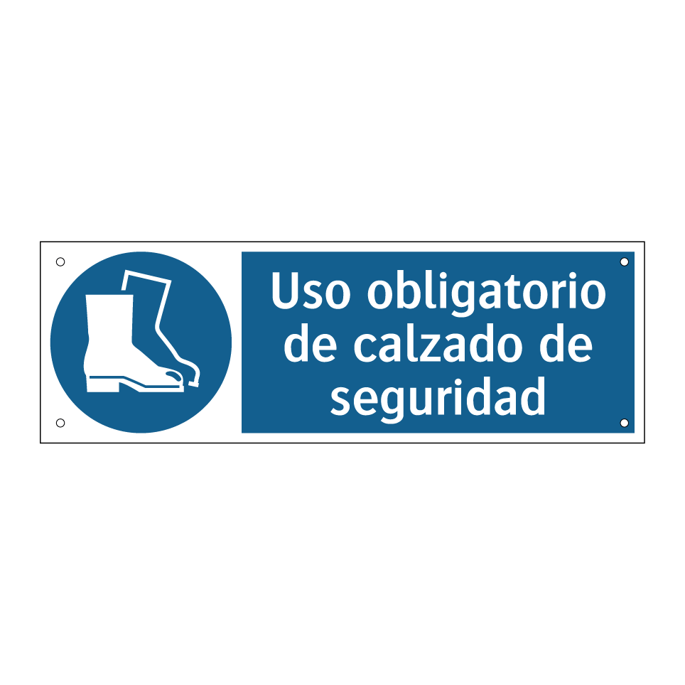 Uso obligatorio de calzado de seguridad