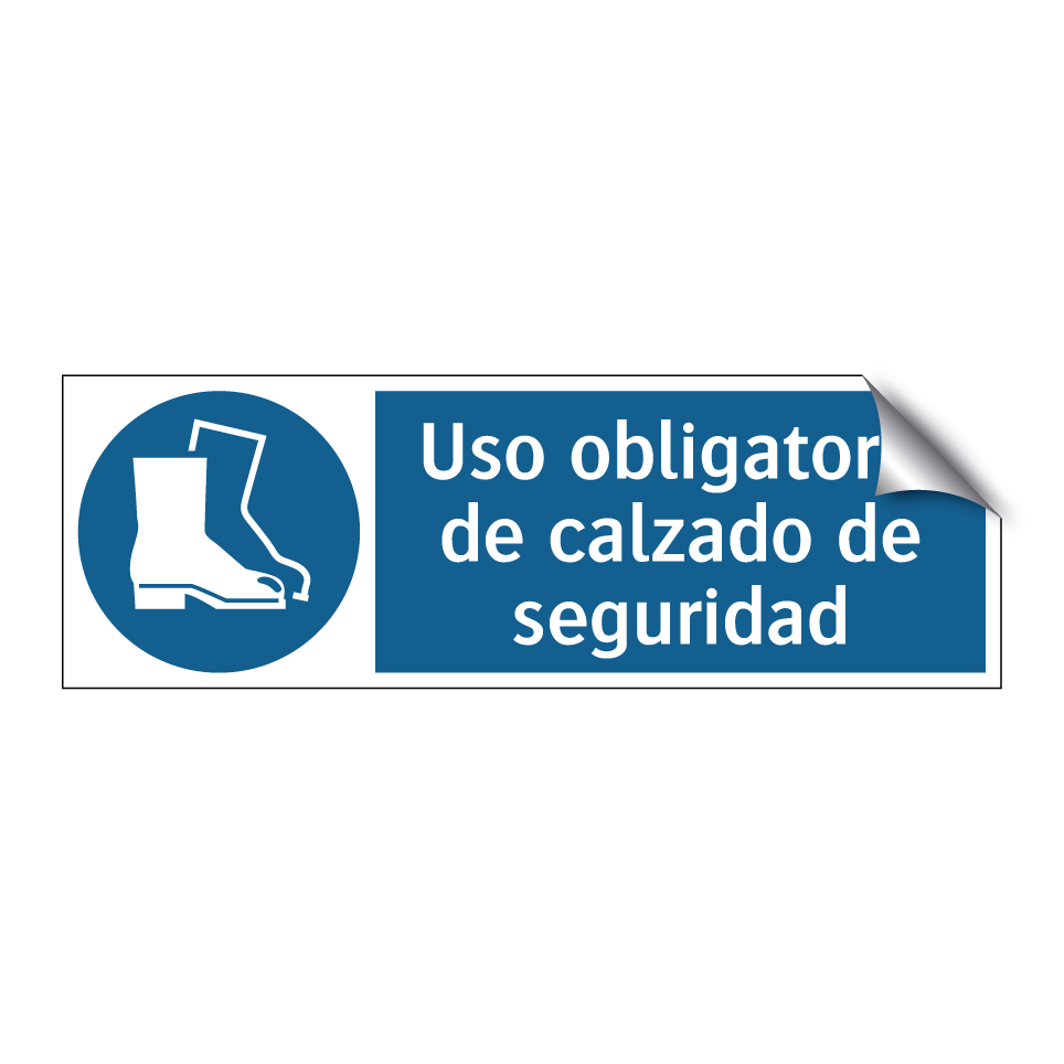 Uso obligatorio de calzado de seguridad