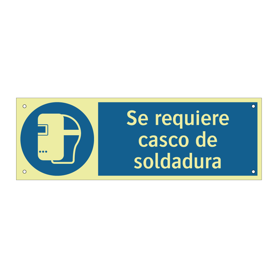Se requiere casco de soldadura