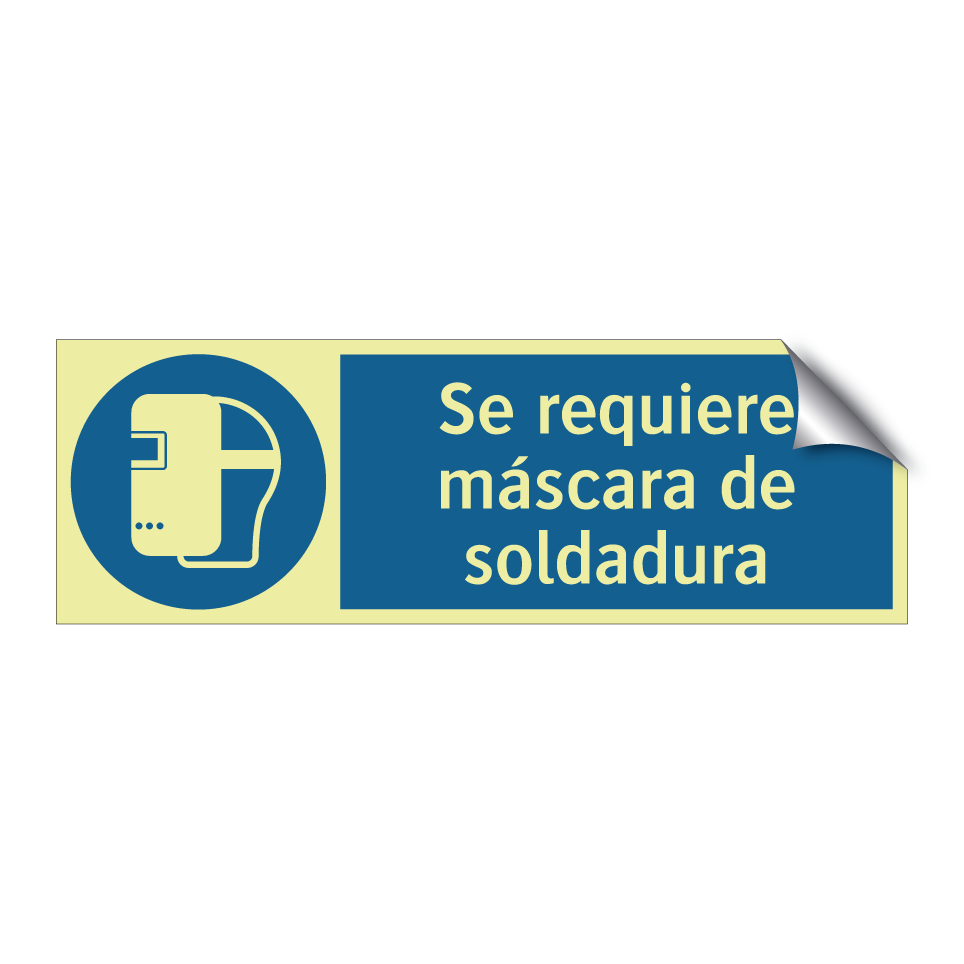 Se requiere máscara de soldadura