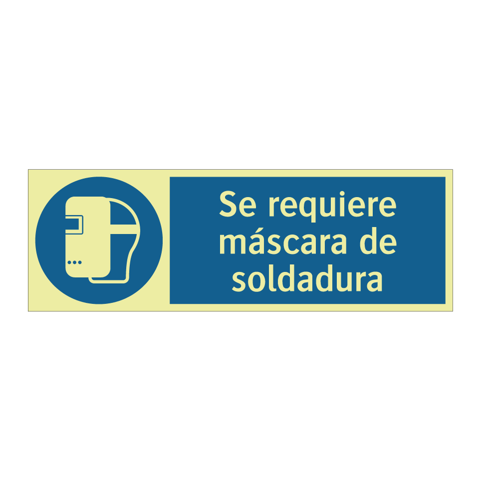 Se requiere máscara de soldadura