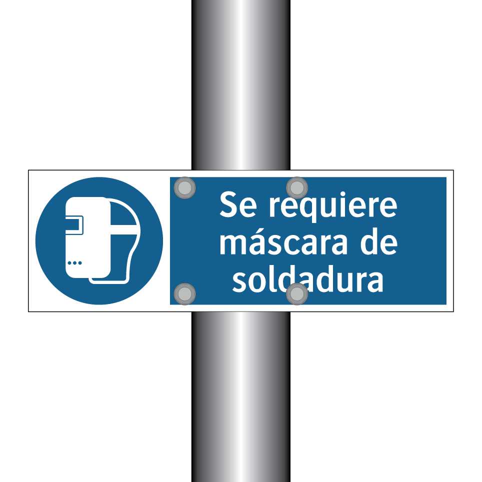 Se requiere máscara de soldadura