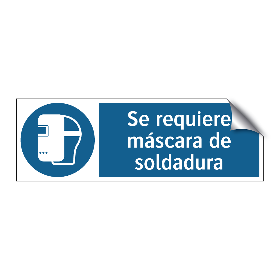 Se requiere máscara de soldadura