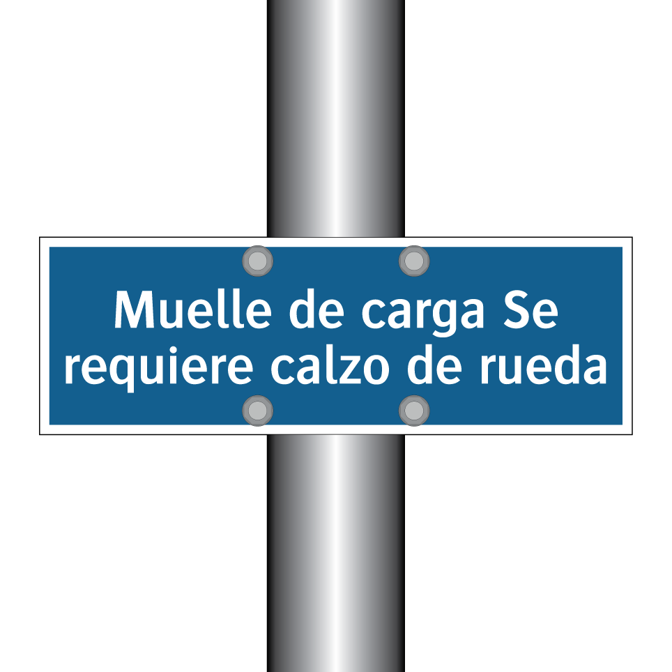 Muelle de carga Se requiere calzo de rueda