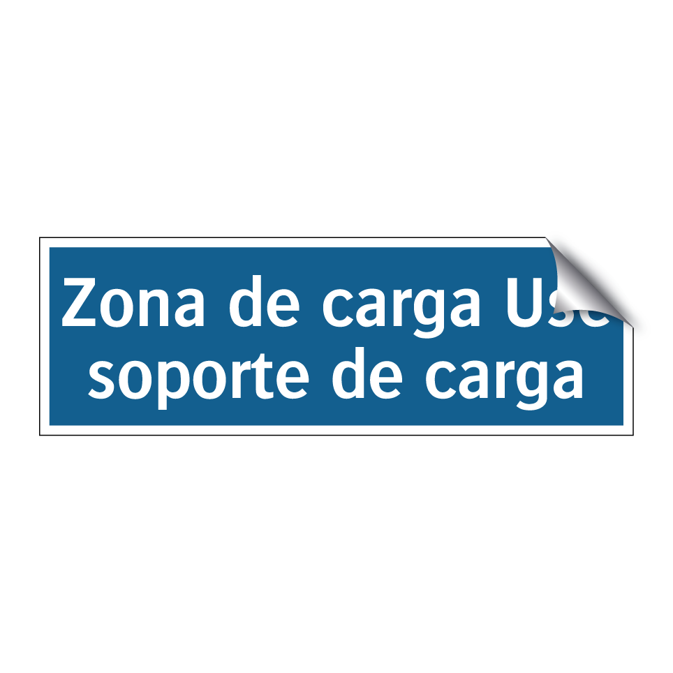 Zona de carga Use soporte de carga
