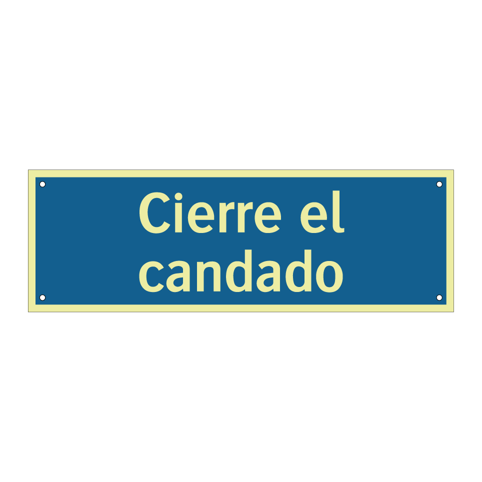Cierre el candado