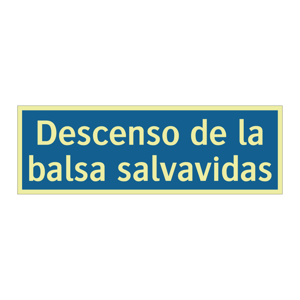Descenso de la balsa salvavidas