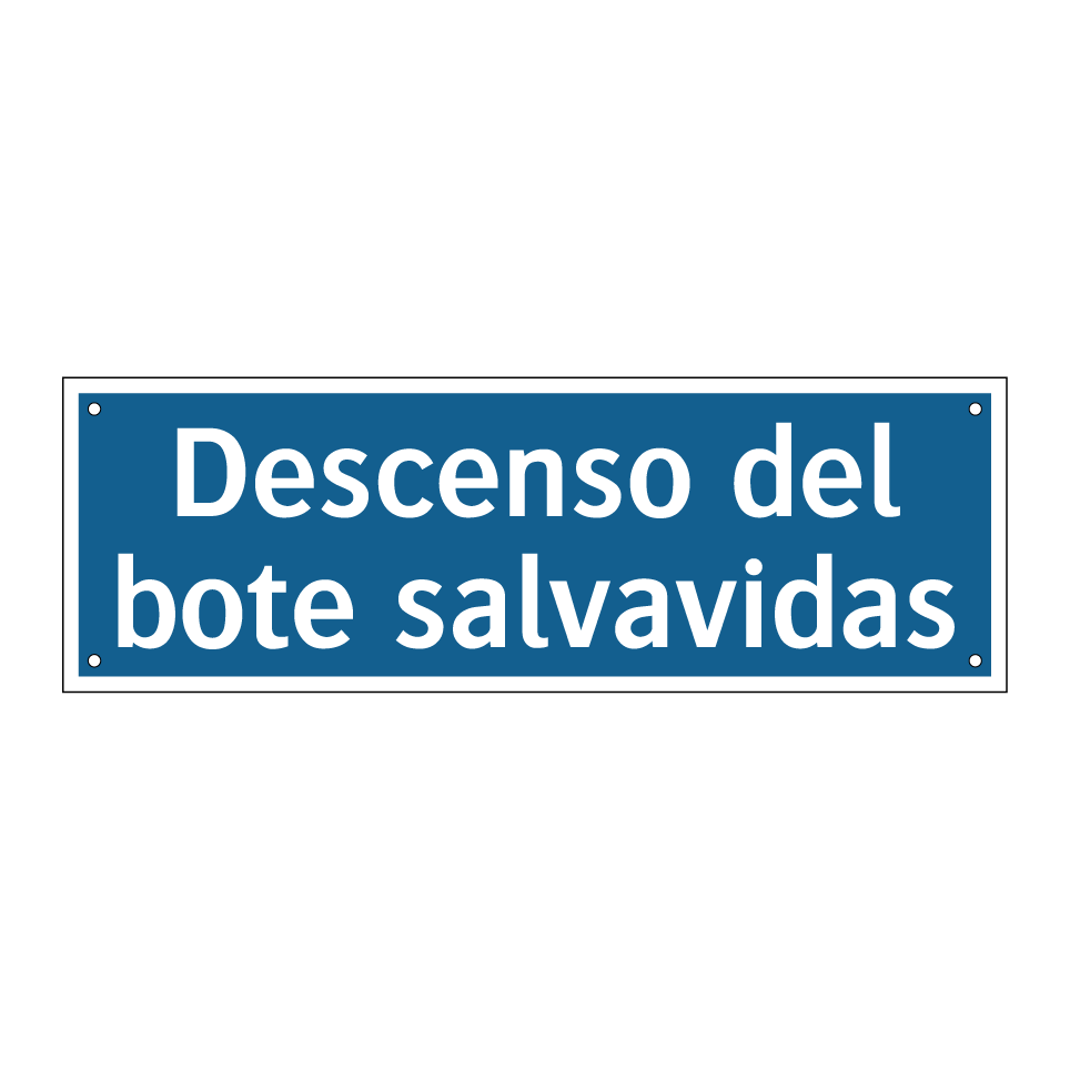 Descenso del bote salvavidas