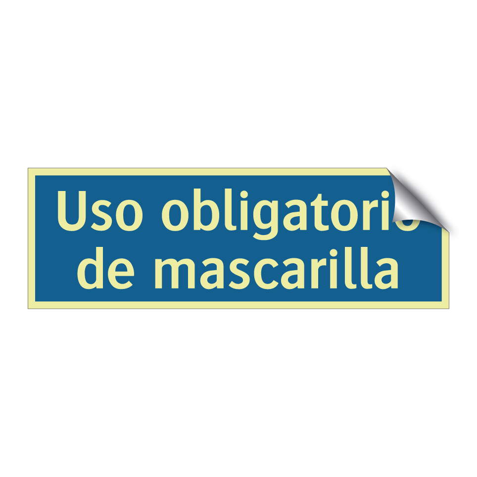 Uso obligatorio de mascarilla