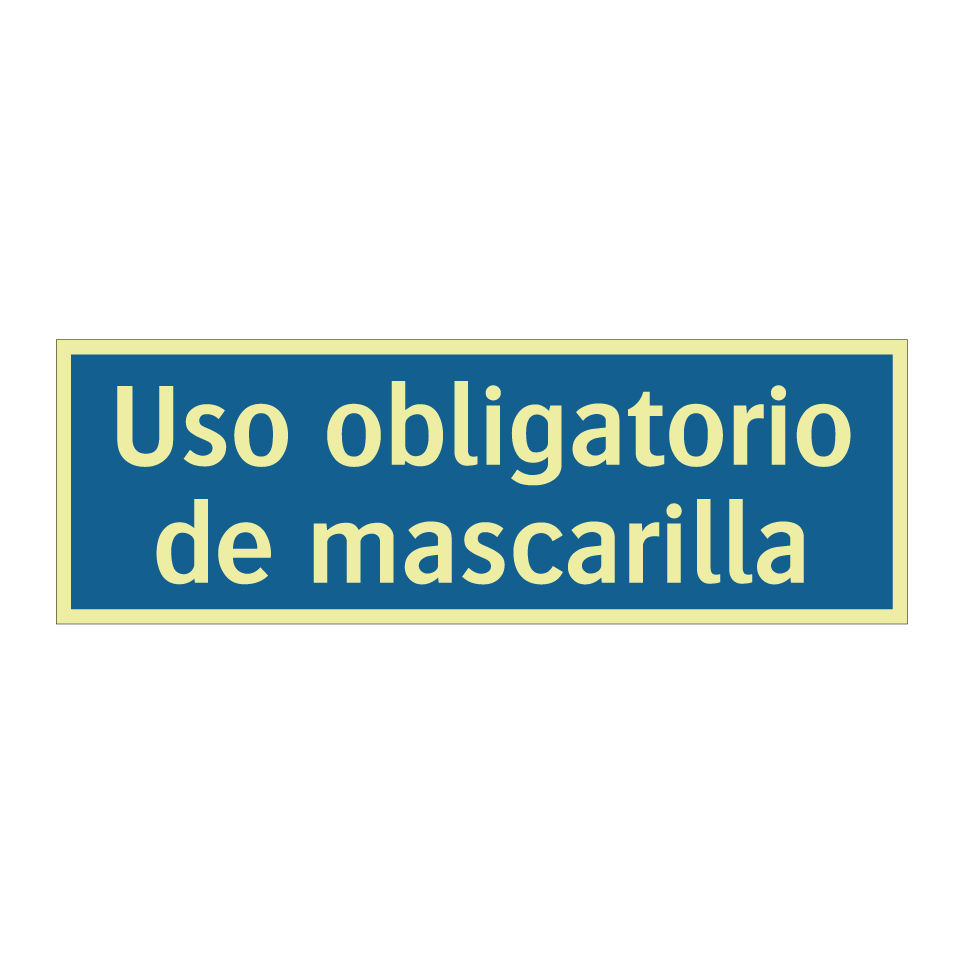 Uso obligatorio de mascarilla
