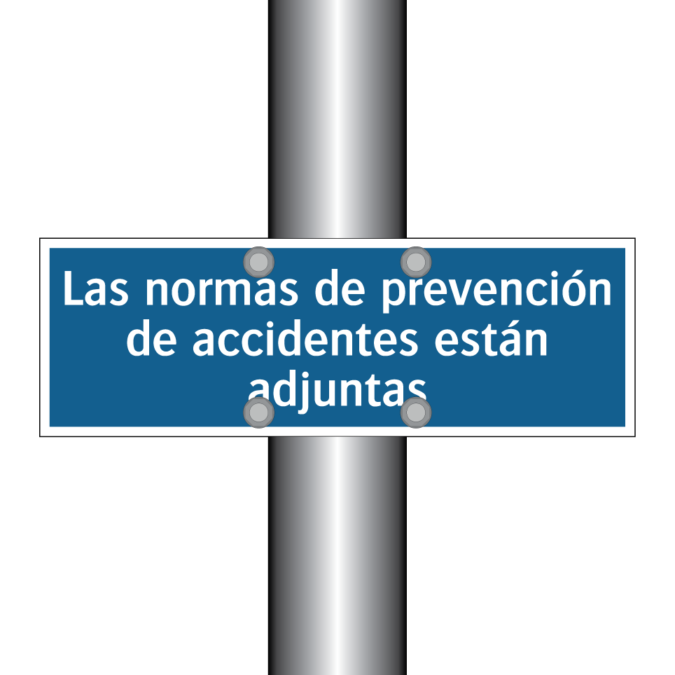 Las normas de prevención de accidentes están adjuntas