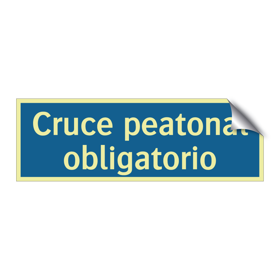 Cruce peatonal obligatorio