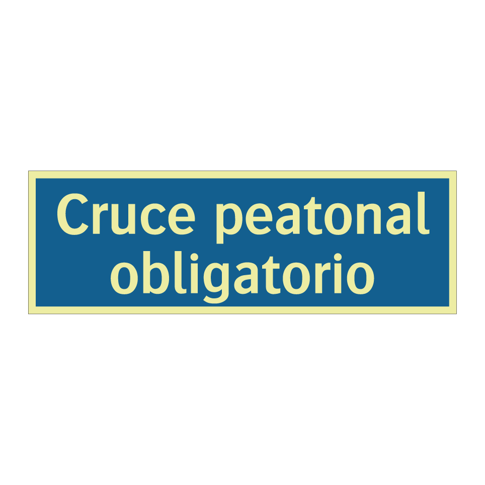 Cruce peatonal obligatorio