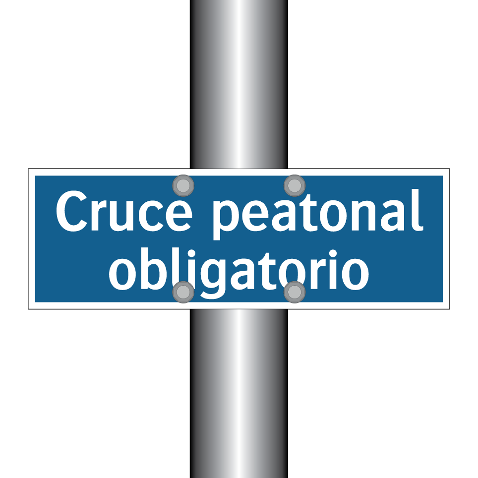 Cruce peatonal obligatorio