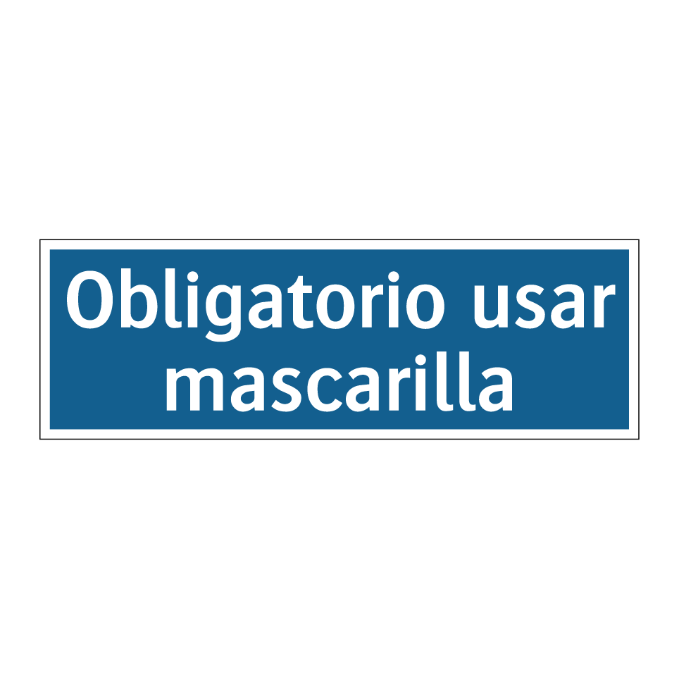 Obligatorio usar mascarilla