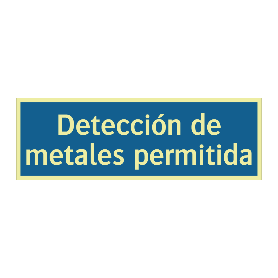 Detección de metales permitida