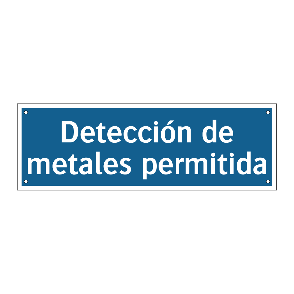 Detección de metales permitida