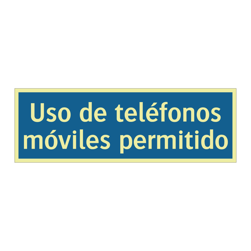 Uso de teléfonos móviles permitido