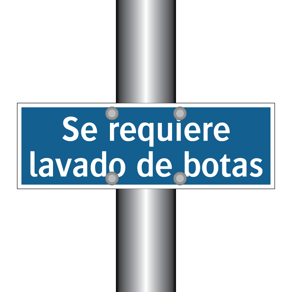 Se requiere lavado de botas