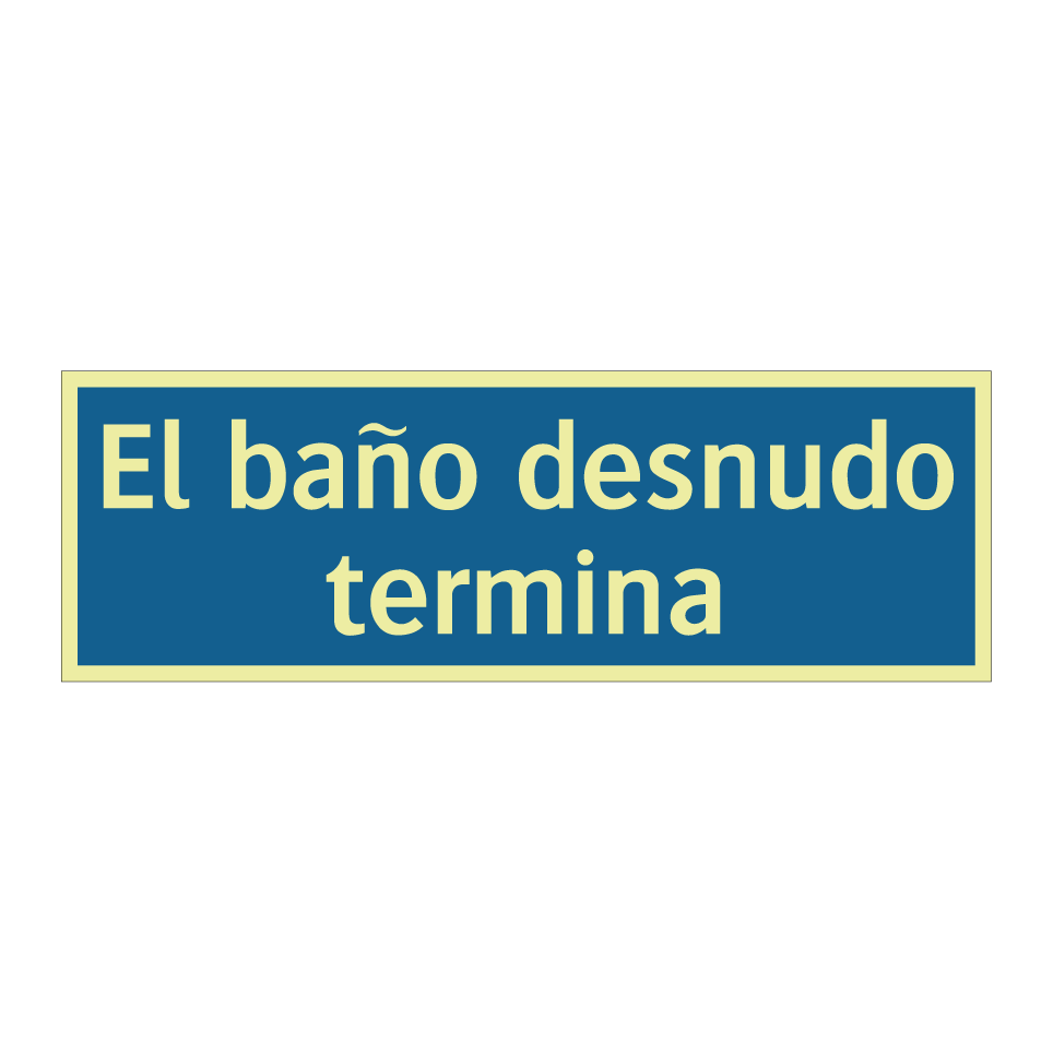 El baño desnudo termina