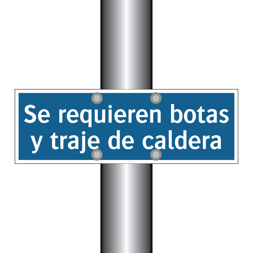 Se requieren botas y traje de caldera