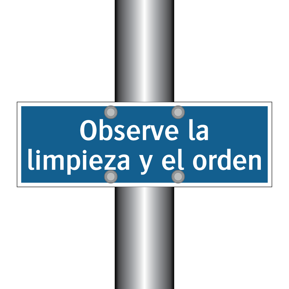 Observe la limpieza y el orden