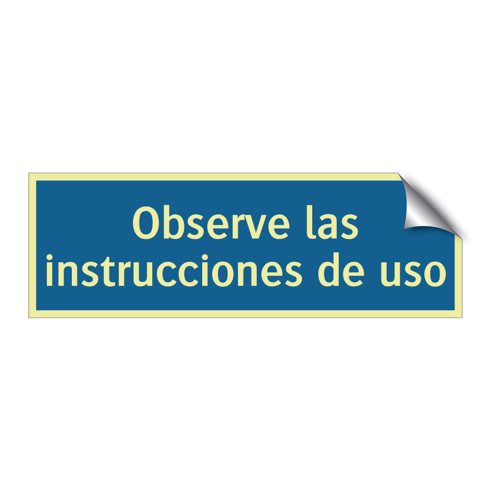 Observe las instrucciones de uso