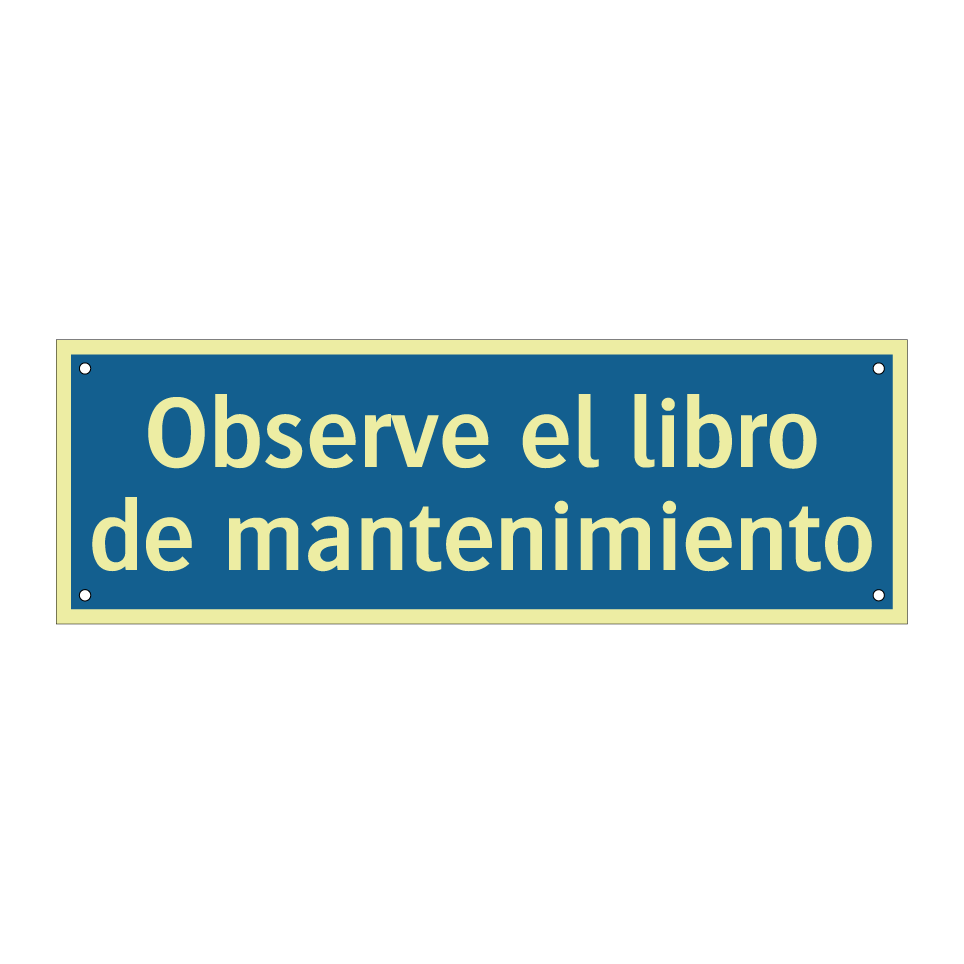 Observe el libro de mantenimiento