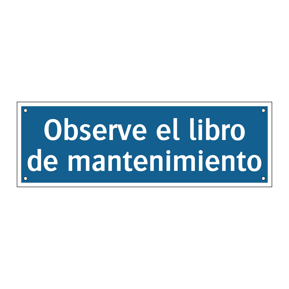 Observe el libro de mantenimiento
