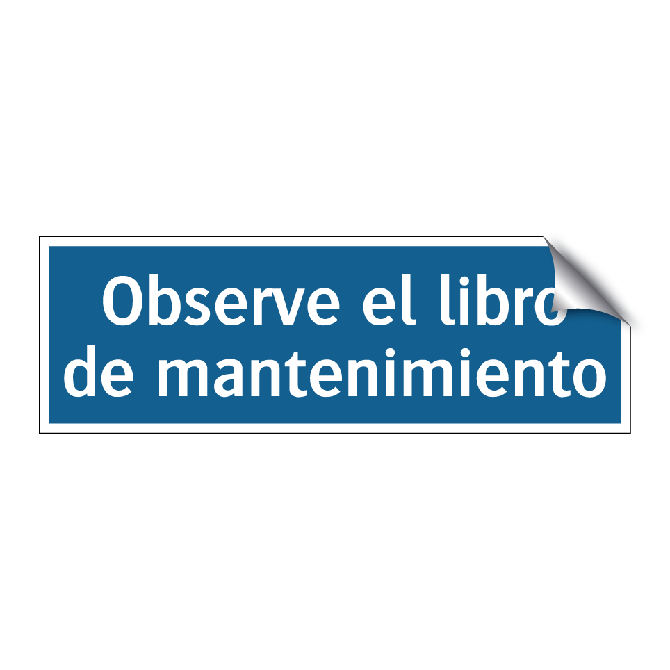 Observe el libro de mantenimiento