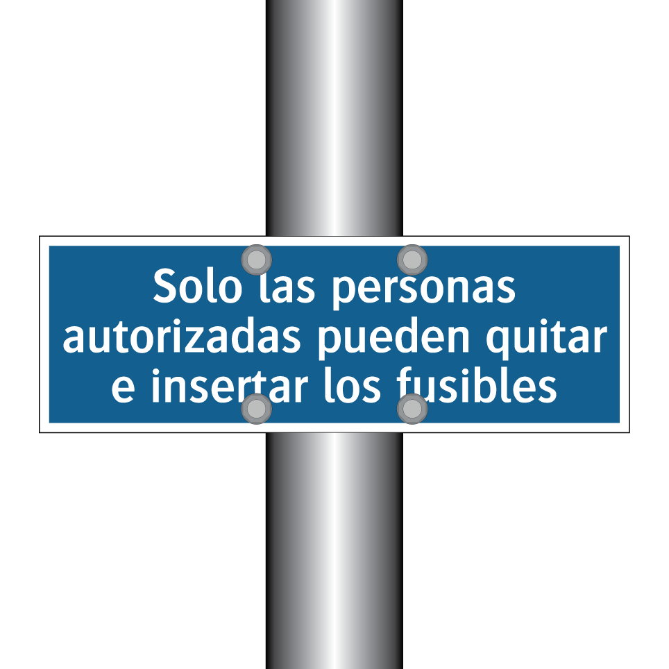 Solo las personas autorizadas pueden quitar e insertar los fusibles