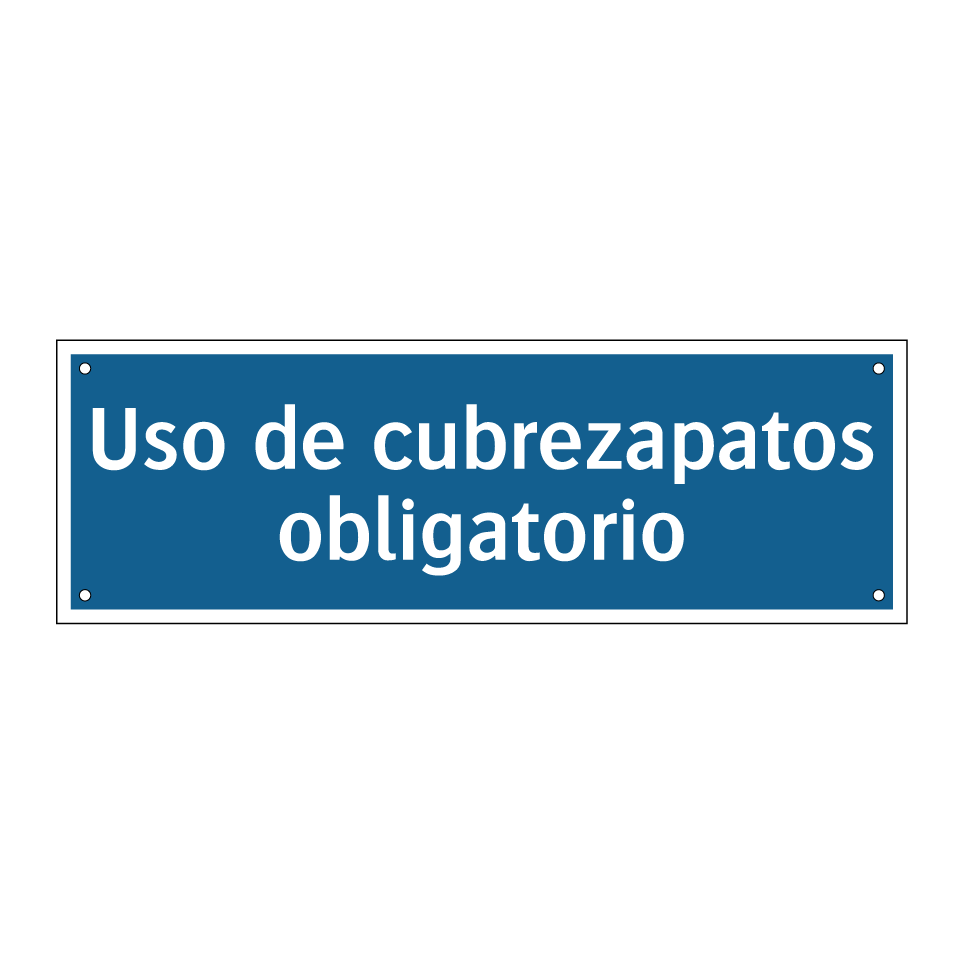 Uso de cubrezapatos obligatorio