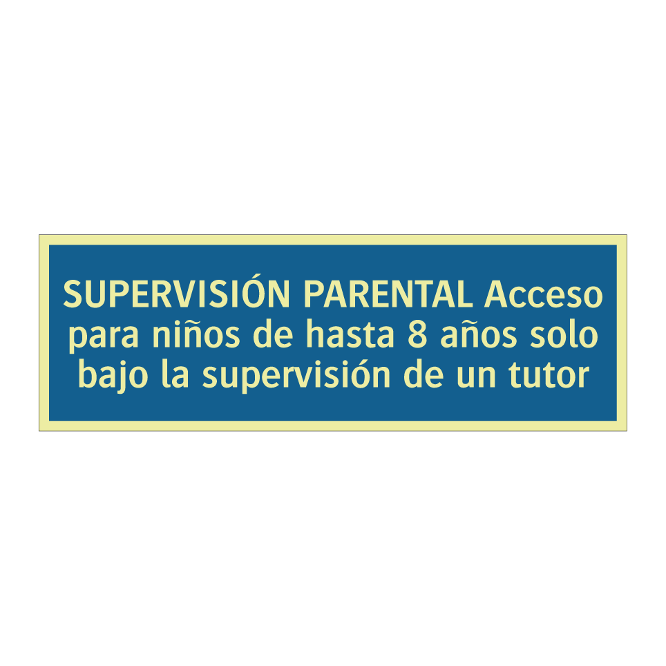 SUPERVISIÓN PARENTAL Acceso para niños de hasta 8 años solo bajo la supervisión de un tutor