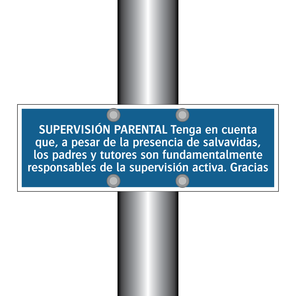SUPERVISIÓN PARENTAL Tenga en cuenta que, a pesar de la presencia de salvavidas, los padres y tutores son fundamentalmente responsables de la supervisión activa. Gracias