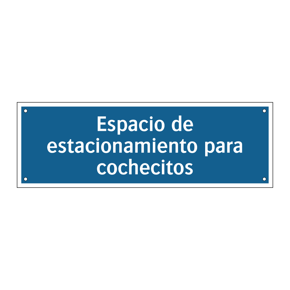 Espacio de estacionamiento para cochecitos