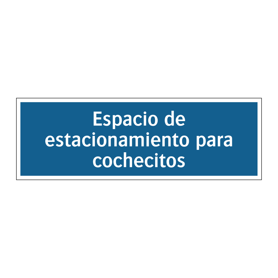 Espacio de estacionamiento para cochecitos