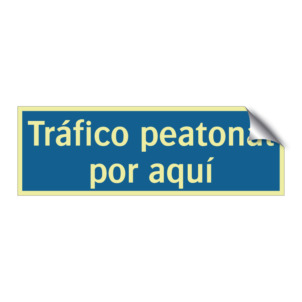 Tráfico peatonal por aquí