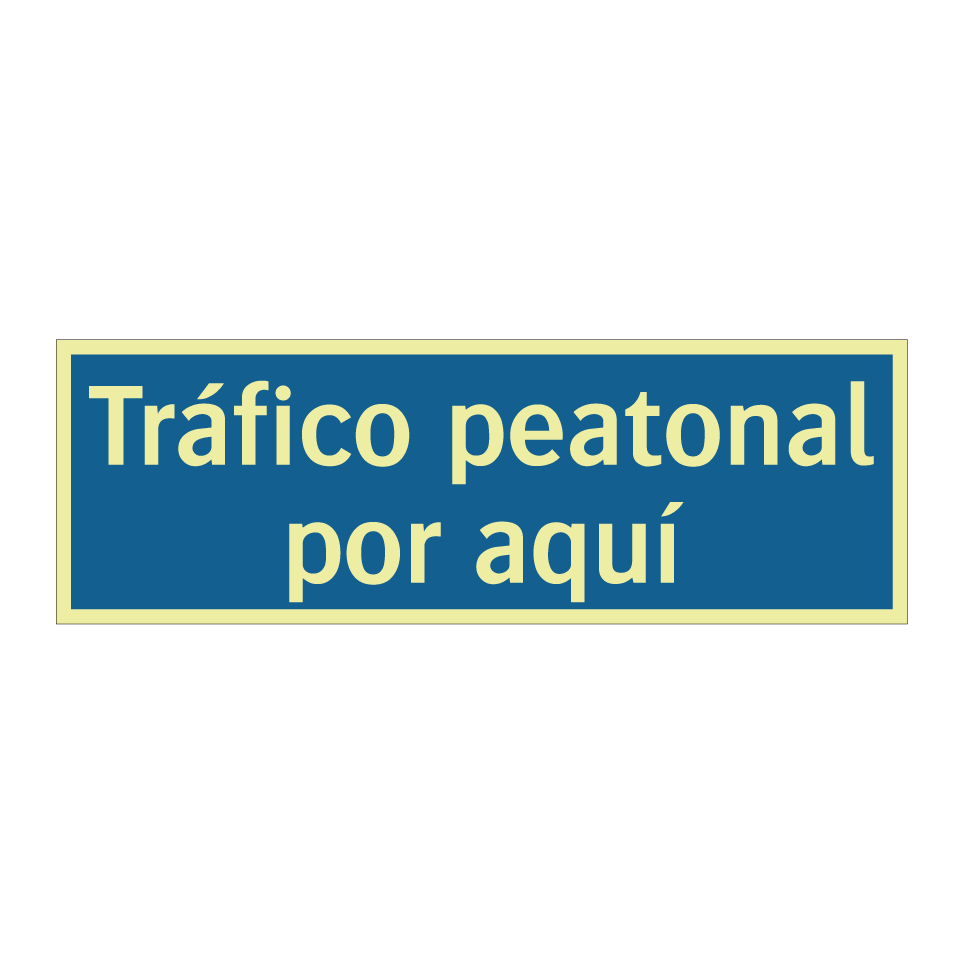 Tráfico peatonal por aquí