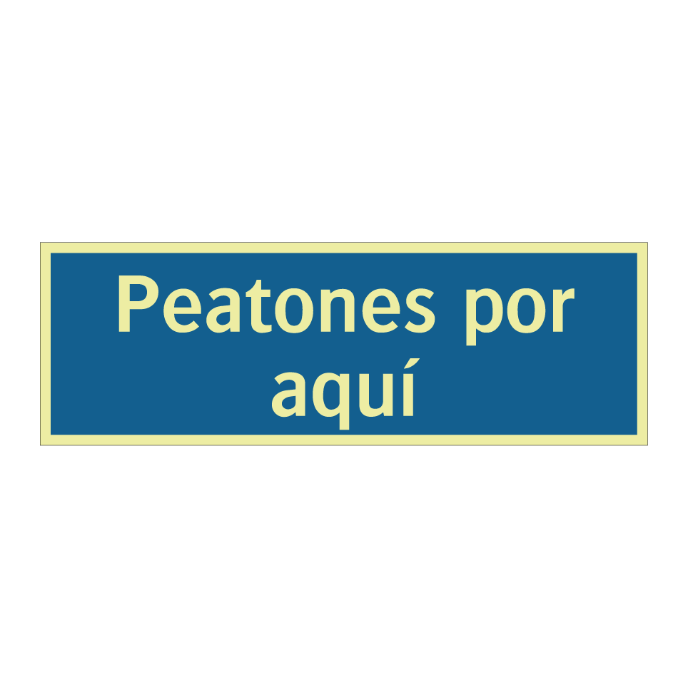 Peatones por aquí