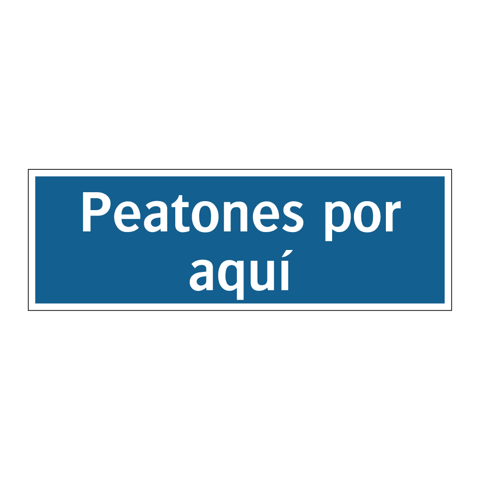 Peatones por aquí