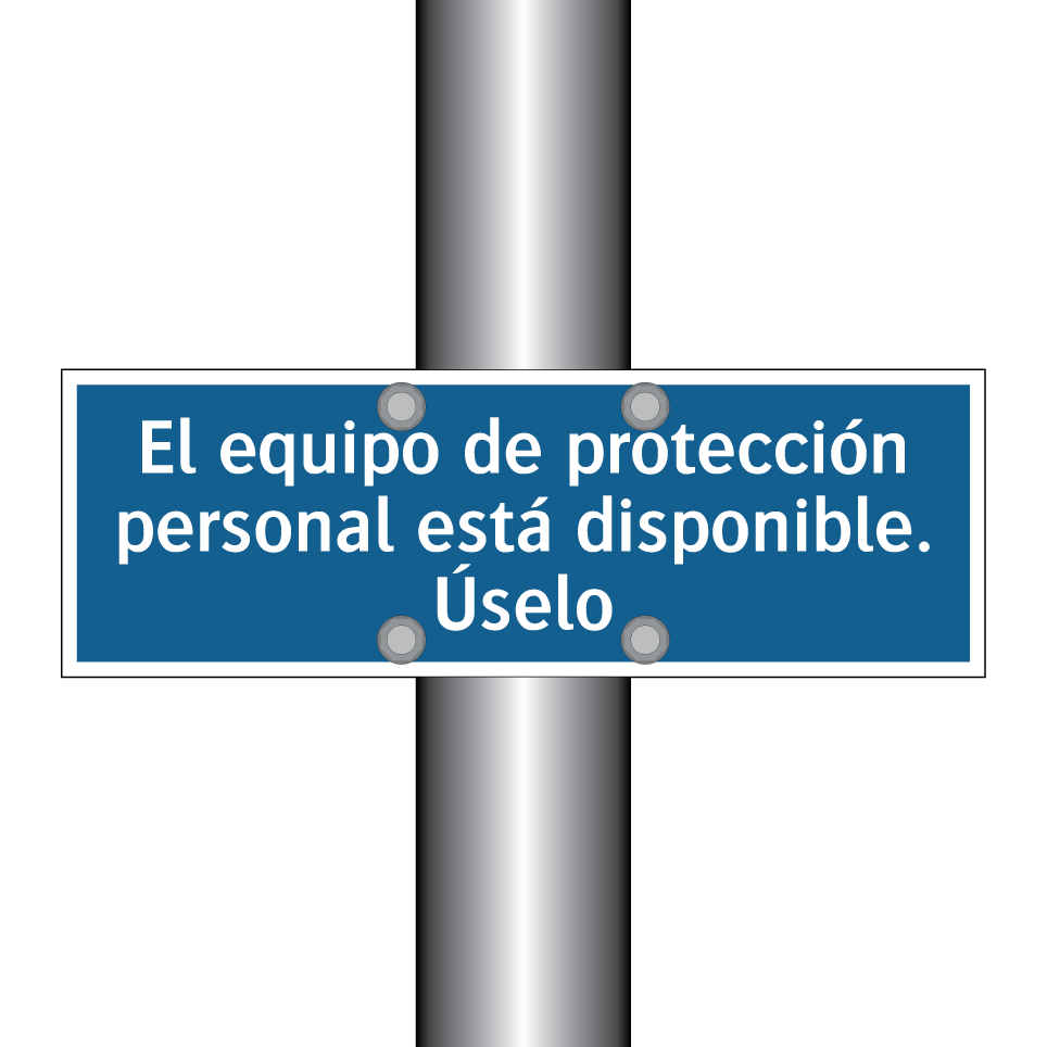 El equipo de protección personal está disponible. Úselo