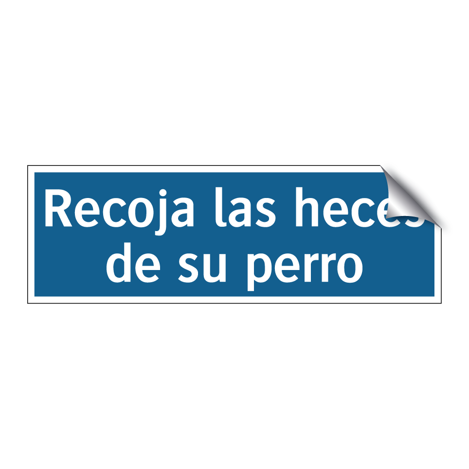 Recoja las heces de su perro